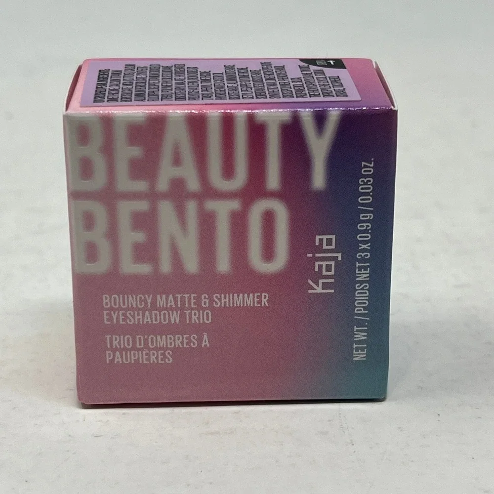 Kaja Beauty Bento Bouncy Matte Shimmer Eyeshadow Trio 08 Chocolate Dahlia 0.03oz